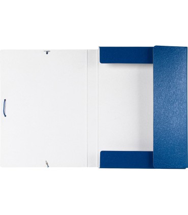 Carpeta proyectos liderpapel folio lomo 30mm carton gofrado azul