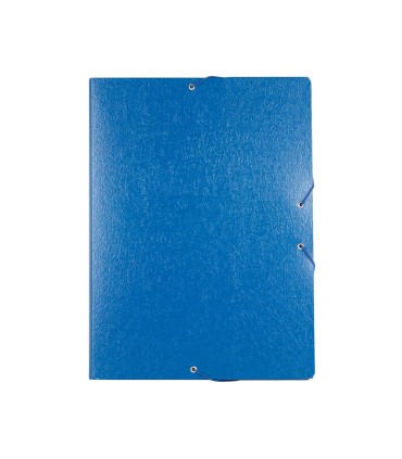 Carpeta proyectos liderpapel folio lomo 30mm carton gofrado azul