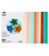 Cartulina liderpapel a4 180g m2 10 colores surtidos paquete de 100 hojas