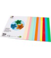 Cartulina liderpapel a4 180g/m2 10 colores surtidos paquete de 100 hojas