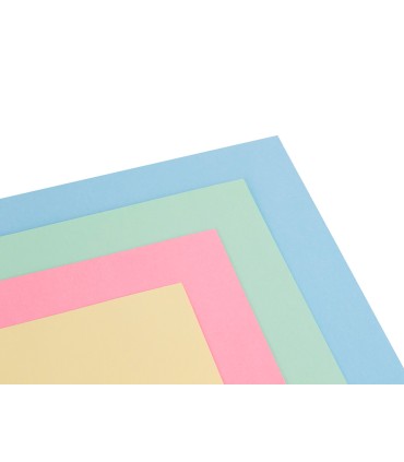 Cartulina liderpapel a4 180g m2 4 colores surtidos paquete de 100 hojas