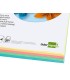 Cartulina liderpapel a4 180g m2 4 colores surtidos paquete de 100 hojas