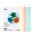 Cartulina liderpapel a4 180g m2 4 colores surtidos paquete de 100 hojas