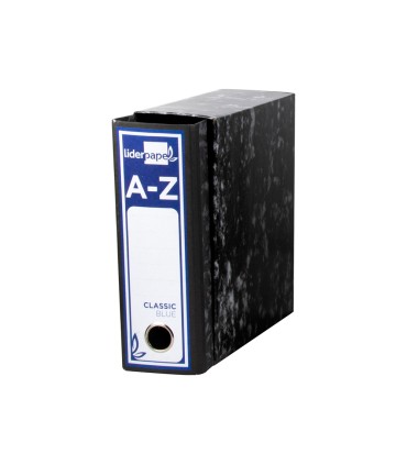 Caja archivador liderpapel classic blue cuarto negra