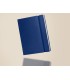 Libreta liderpapel simil piel a5 120 hojas 70g m2 horizontal sin margen azul