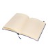 Libreta liderpapel simil piel a5 120 hojas 70g m2 horizontal sin margen azul