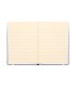 Libreta liderpapel simil piel a5 120 hojas 70g m2 horizontal sin margen azul