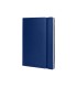 Libreta liderpapel simil piel a5 120 hojas 70g m2 horizontal sin margen azul