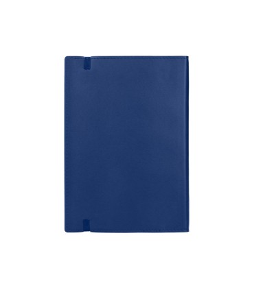 Libreta liderpapel simil piel a5 120 hojas 70g m2 horizontal sin margen azul