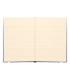 Libreta liderpapel simil piel a6 120 hojas 70g m2 horizontal sin margen azul