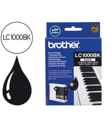 Ink jet brother lc 1000bk negro