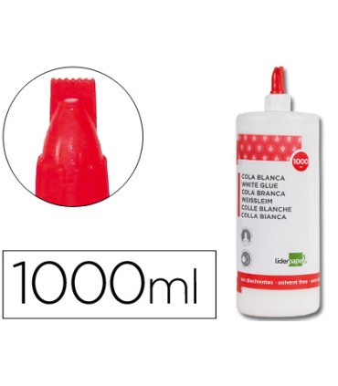 Pegamento cola blanca lavable liderpapel bote de 1000 ml