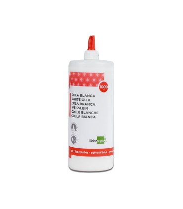 Pegamento cola blanca lavable liderpapel bote de 1000 ml