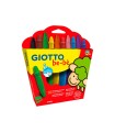 Lapices cera giotto super bebe caja de 10 colores surtidos + sacapuntas