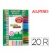 Rotulador alpino double double punta gruesa y punta fina caja de 204 colores surtidos