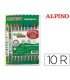 Rotulador alpino double double punta gruesa y punta fina caja de 102 colores surtidos