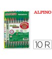 Rotulador alpino double double punta gruesa y punta fina caja de 10+2 colores surtidos