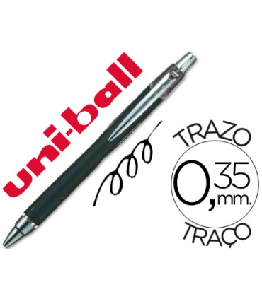 Boligrafo uni ball jetstream sxn 210 retractil tinta hibrida color negro