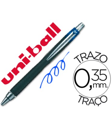 Boligrafo uni ball jetstream sxn 210 retractil tinta hibrida color azul