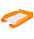 Bandeja sobremesa plastico q connect naranja transparente240x70x340 mm