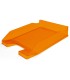 Bandeja sobremesa plastico q connect naranja transparente240x70x340 mm