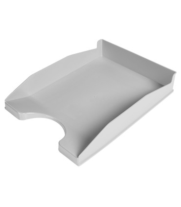 Bandeja sobremesa plastico q connect gris opaco 240x70x340 mm