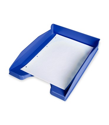 Bandeja sobremesa plastico q connect azul opaco 240x70x340 mm