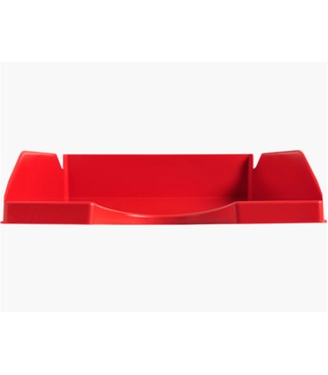 Bandeja sobremesa plastico q connect rojo opaco 240x70x340 mm