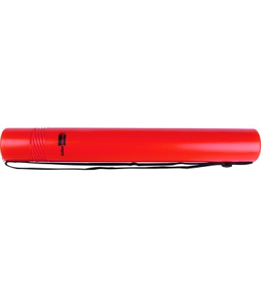 Portaplanos plastico liderpapel diametro 6 cm extensible hasta 80 rojo