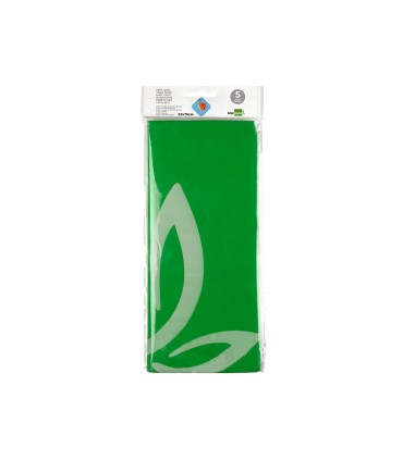 Papel seda liderpapel 52x76cm 18g m2 bolsa de 5 hojas verde