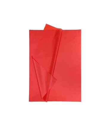 Papel seda liderpapel 52x76cm 18g m2 bolsa de 5 hojas rojo