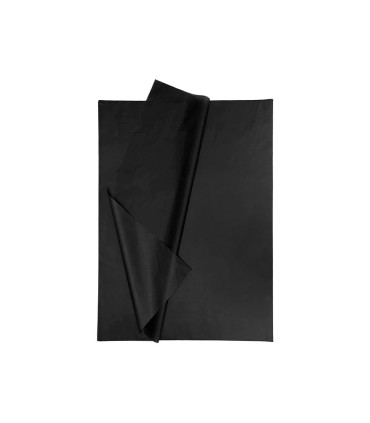 Papel seda liderpapel 52x76cm 18g m2 bolsa de 5 hojas negro