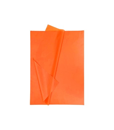 Papel seda liderpapel 52x76cm 18g m2 bolsa de 5 hojas naranja