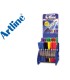 Rotulador artline marcador permanente ek 041t doble punta 04 y 1 mm expositor de 72 unidades colores surtidos