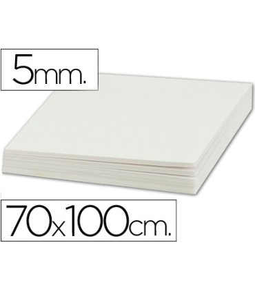 Carton pluma liderpapel blanco doble cara 70x100cm espesor 5mm