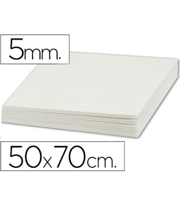 Carton pluma liderpapel blanco doble cara 50x70cm espesor 5mm