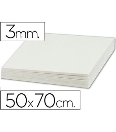 Carton pluma liderpapel blanco doble cara 50x70cm espesor 3mm