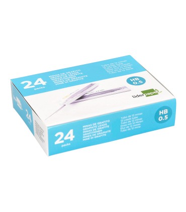 Minas liderpapel grafito 05 mm hb tubo de 12 minas