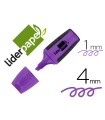 Rotulador liderpapel mini fluorescente violeta