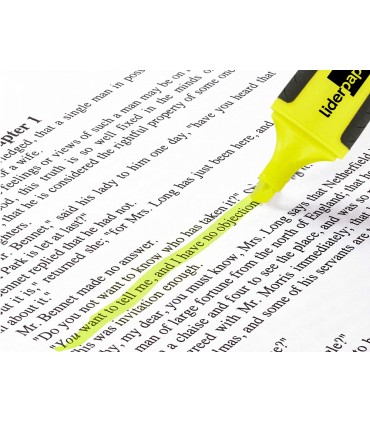 Rotulador liderpapel mini fluorescente amarillo