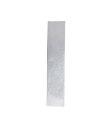 Papel crespon liderpapel 50 cm x 25m metalizado plata