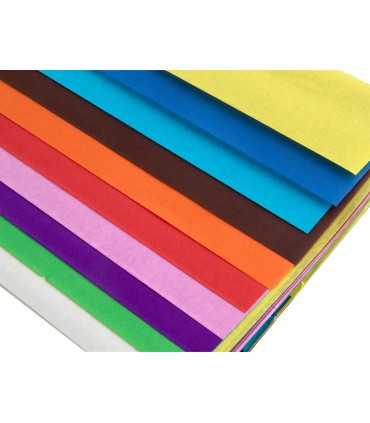 Papel seda liderpapel 52x76cm 18g m2 bolsa de 10 hojas colores surtidos