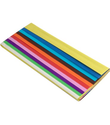 Papel seda liderpapel 52x76cm 18g m2 bolsa de 10 hojas colores surtidos