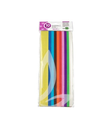 Papel seda liderpapel 52x76cm 18g m2 bolsa de 10 hojas colores surtidos