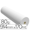 Papel reprografia ppc para plotter 914x170mt 80gr