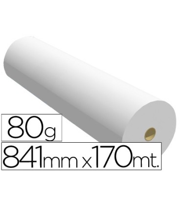 Papel reprografia ppc para plotter 841x170mt 80gr