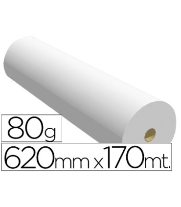 Papel reprografia ppc para plotter 620x170mt 80gr