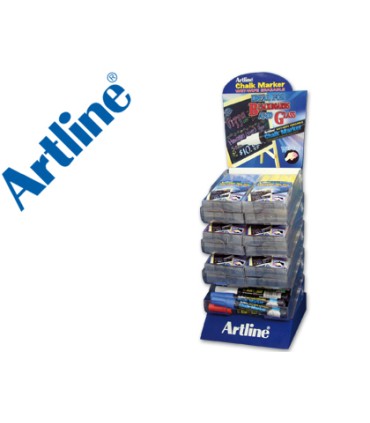 Rotulador artline pizarra verde negra epw 4 expositor de 48 unidades colores surtidos