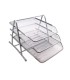 Bandeja sobremesa metalica q connect kf00822 rejilla plata 3 bandejas movibles 350x278x275 mm