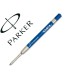 Recambio boligrafo gel parker azul